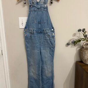 Old Navy Girls Denim Jumpsuit Sleeveless Adjustable Strap Blue L (10-12)